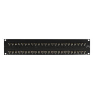 SIEMON UP5-F2-48L-RS – Patch Panel / UTP Cat5e / 48 Puertos / Plano / 2U / 19" Rack / -10 a 60 °C / UL94 V-0