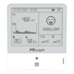 MILESIGHT AM307-915M – Monitor Ambiental IAQ / 9 Sensores CO2-TVOC / Display E-Ink 4.2 Pulgadas / LoRaWAN / Certificación WELL / Detección de Presencia