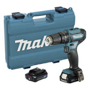 MAKITA HP-333-DSAE – Taladro Combinado / 12V CXT / 2 Velocidades 0-1700/450 RPM / Portabrocas 1.5-13 mm / 2 Baterías 2.0Ah / Cargador Rápido / Maletín