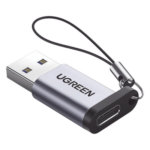 UGREEN 50533 – Adaptador USB-A a USB-C / USB 3.0 / 5 Gbps / Carga 3A / Aleación de Aluminio / Compacto