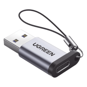 UGREEN 50533 – Adaptador USB-A a USB-C / USB 3.0 / 5 Gbps / Carga 3A / Aleación de Aluminio / Compacto