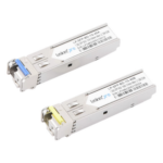 LINKEDPRO BY EPCOM LP-SFP-BD-1G-40 – Transceptor Óptico SFP Bidireccional / 1.25 Gbps / Monomodo 1310/1550 nm / Alcance 40 km (131233.6 ft) / LC/UPC Simplex / DDM / Hot-Pluggable / 2 Piezas