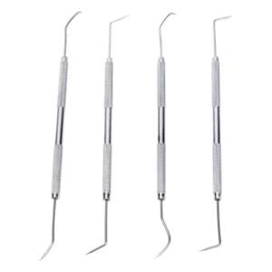 EPCOM POWERLINE EPZZ04 – Juego de herramientas para soldadura / 4 piezas / Ganchos recto, diagonal, curvo y encorvado / Diseño ergonómico