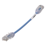 PANDUIT UTP28SP6INBU – Cable de Parcheo UTP Cat6 / 28AWG Diámetro Reducido / 15.2 cm (0.5 pies) / Azul / LSZH/CM / PoE++