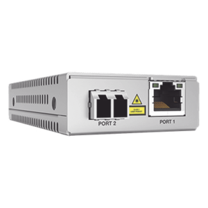 ALLIED TELESIS AT-MMC2000LX/LC-960 – Convertidor de medios / 10/100/1000T a 1000LX-LC / Monomodo 1310nm / 20 km / TAA Federal / Smart MissingLink