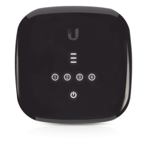 UBIQUITI UF-WIFI – CPE GPON / Wi-Fi 802.11n / 2.488 Gbps Downstream / 4 Puertos LAN Gigabit / PoE Pasivo 24V / 128 Dispositivos