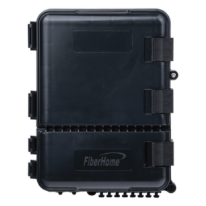 FIBERHOME FDP-440A – Caja de Distribución de Fibra Óptica / 24 Empalmes / 8 Acopladores SC/APC Simplex / IP55 Exterior / Montaje en Poste