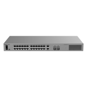 RUIJIE RG-ES228GS-P-V2 – Switch Layer 2 Smart Cloud Managed / 28 Puertos Gigabit / 24 Puertos PoE+ 370 W / Switching 56 Gbps / Forwarding 41.664 Mpps / Protección 6 kV / CCTV Mode