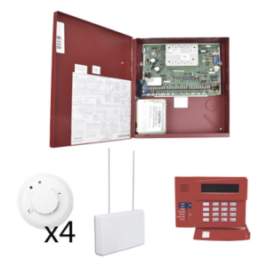 HONEYWELL HOME RESIDEO VISTA-32FB-K1 – Kit Panel VISTA-32FB / Intrusión e Incendio / 32 Zonas Cableadas-Inalámbricas-V-Plex / 2 Particiones / Receptor 5881ENH / 4 Detectores 5806W3