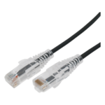 LINKEDPRO BY EPCOM LP-UT6A-300-BK28 – Cable de Parcheo Slim UTP Cat6A / 3 m (9.84 ft) / 28 AWG / 10 Gbps / RJ45 Chapado en Oro