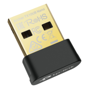 TP-LINK ARCHER-TX10UB-NANO – Adaptador USB Nano Wi-Fi 6 / Dual Band 900 Mbps / Bluetooth 5.3 BLE / WPA3 / 1024-QAM / OFDMA / MU-MIMO / 0.76 × 0.62 × 0.29 in