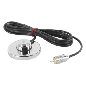 PCTEL GV2 – Montaje Magnético para Antena / NMO 3/4" / Cable RG58U 3.5 m (11.5 ft) / Conector UHF Macho PL259 / 50Ω / Exterior