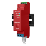 SHELLY SHELLYPRO1PM – Relevador / Interruptor inteligente WiFi/Ethernet/Bluetooth / 1 canal / 16A / Medición de consumo AC / Montaje en riel DIN / 52.5 ft temperatura operación