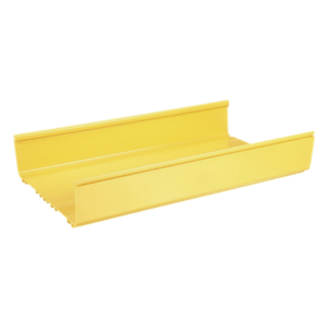 PANDUIT FR12X4YL6 – Canaleta para Fibra Óptica / PVC Rígido UL 94V-0 / 12x4 in / 1.8 m (5.9 ft) / Capacidad 773 Cables / QuikLock / Amarillo