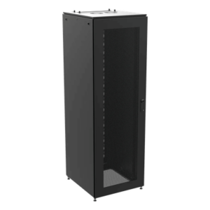 HOFFMAN PS1C23812B – Gabinete de Telecomunicaciones / 48 UR / 2350 x 800 x 1200 mm (7.7 x 2.6 x 3.9 ft) / Acero Negro RAL 9005 / Puertas Perforadas / Certificaciones UL-cUL