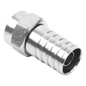 EPCOM TITANIUM TT-CON-535 – Conector F Macho / Doble Blindaje Plegable / RG-59 / Bronce Niquelado / Contacto Oro / 1.64 ft Equivalente