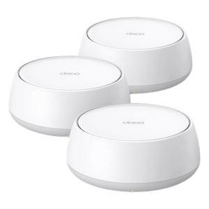 TP-LINK DECO-BE22-3PACK – Kit MESH Wi-Fi 7 Interior / Doble Banda BE3600 Mbps / 2 Puertos 1 Gigabit WAN/LAN / 4 Antenas Internas / MLO Multi-Link / App Deco / HomeShield / Compatible Alexa y Google Assistant