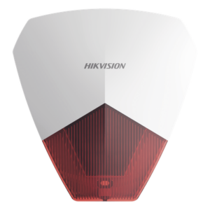 HIKVISION DS-PS1-R – Sirena Estrobo Cableada / 105 dB / LED Rojo / IP54 / 12V CC / -25°C a 60°C / 140 x 134 x 33 mm