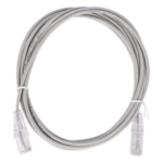 LINKEDPRO BY EPCOM LP-UT6-200-GY28 – Cable de Parcheo Slim UTP Cat6 / 2 m (6.56 ft) / 28 AWG / 1 Gbps / RJ45 / Gris