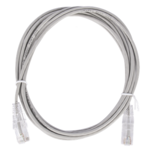 LINKEDPRO BY EPCOM LP-UT6-200-GY28 – Cable de Parcheo Slim UTP Cat6 / 2 m (6.56 ft) / 28 AWG / 1 Gbps / RJ45 / Gris