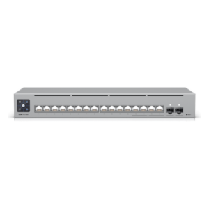UBIQUITI USW-PRO-MAX-16 – Switch Capa 3 Administrable / 16 Puertos / 4x 2.5 GbE / 12x GbE / 2x SFP+ 10G / EtherLight RGB / Pantalla Táctil 1.3"