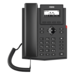 FANVIL X301G – Teléfono IP / 2 Líneas SIP / Pantalla LCD 2.3" / Audio HD G.722 y Opus / Conferencia 6 Vías / PoE 802.3af / Puertos Ethernet Duales Gigabit / Soporte EHS