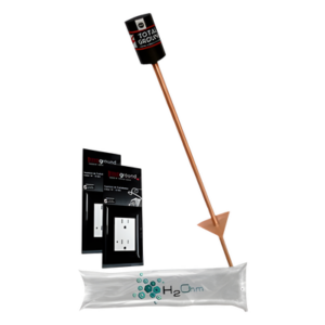 TOTAL GROUND VARI-GROUND – Kit de Aterrizaje Residencial / 2 Contactos Duplex / 15 A / Filtro LCR 12.5 cm / Altura 97 cm (3.2 ft)