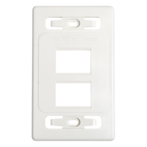 SIEMON MX-FP-S-04-02B – Placa de Pared Modular MAX, de 4 Salidas, Color Blanco, Versión Bulk (Sin Empaque Individual)