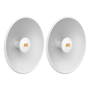MIMOSA NETWORKS N5-X25-2PACK – Antena Modular Dual Slant / Ganancia Ajustable 8-25 dBi / Frecuencia 4.9-6.4 GHz / Apertura 8° / Aluminio Fundido / 42.9 cm (16.9 in) Diámetro