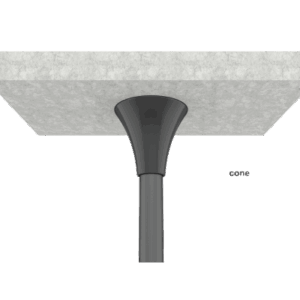 EPCOM INDUSTRIAL FC1B1 – Soporte de Montaje Industrial / Pantallas 32"-65" / Capacidad 50 kg / VESA 100x100-600x400 mm / Extensión 680 mm / Tubo 51 mm / Altura 3100 mm (10.2 ft)