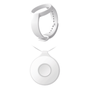 HIKVISION DS-PDEBP1-EG2-WB/BAND – Botón de Pánico Inalámbrico Portátil / IP54 / Comunicación Bidireccional 433 MHz / Batería 35 h / 15 g / Pulsera Integrada