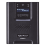 CYBERPOWER PR1500LCD – UPS Línea Interactiva / 1500 VA / 1500 W / Factor de Potencia 1.0 / Onda Senoidal Pura / 8 Tomas NEMA 5-15R / 15.1 min Respaldo / Mini Torre