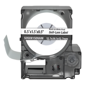 PANDUIT S050X150VAM – Casete de Etiquetas Autolaminadas / 175 Etiquetas / 12.7 x 38.1 mm (0.5 x 1.5 in) / Cables 4-8.1 mm (0.16-0.32 in) / Área Blanca