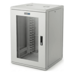 LINKEDPRO LES-60-60-18UGW – Gabinete Rackeable / 18U / 19 in / Puerta Cristal / Carga 750 Kg / 600x605x930 mm (23.6x23.8x36.6 in) / 3.05 ft Alto