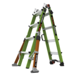 Little Giant Ladder Systems CONQUEST2.0 – Escalera Multi-Posiciones / 6.7 m (22') / Suelos Inclinados / Bloqueo Rápido / Almohadilla Giratoria / Ruedas Tip Glide