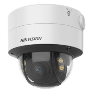 HIKVISION DS-2CD2747G2T-LZS(C) – Cámara Domo IP / 4 Megapixel / ColorVu 24/7 / Lente 2.8-12 mm / Luz Blanca 40 m (131.2 ft) / WDR 130 dB / AcuSense / IP67 / IK10