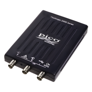 2205A – Osciloscopio para PC / 2 Canales / 25 MHz / 200 MS/s / Generador AWG 100 kHz / Decodificación UART-SPI-I2C / USB / 82 ft (25 m) equivalente ETS 4 GS/s