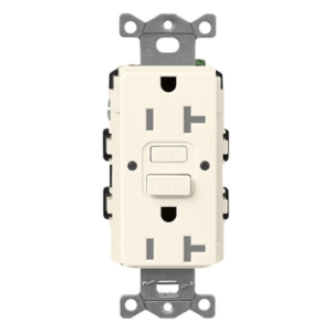 LUTRON ELECTRONICS SCR15GFSTBI – Receptáculo GFCI / 15 A / 125 V / Autoprueba Automática / Tamper-Resistant / Color Biscuit