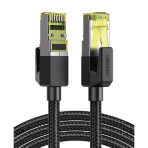 UGREEN 80423 – Cable Ethernet Cat7 / Blindaje F/FTP / 10 Gbps / 600 MHz / 2 m (6.56 ft) / Malla Nylon