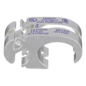 PANDUIT HTCT250-2-1 – Conector de Compresión / Derivaciones Múltiples / 250 Kcmil a 2 AWG / Acero Inoxidable / 600 V / Diseño Ranurado