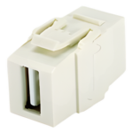 PANDUIT NKUSBAAIW – Módulo Acoplador USB 2.0 / Keystone / Hembra a Hembra / Blanco Mate / 1 Espacio Modular
