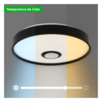 JWJ JLAR-3003 – Luminario LED RGB / 30W / 2400 Lúmenes / Bluetooth / Control por App / Voltaje Universal 85-265V / 380 mm (1.2 ft) Diámetro