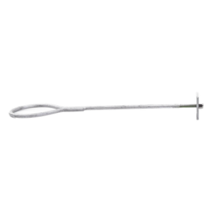 SYSCOM TOWERS SAP-01G – Ancla de Pared o Losa / Argolla 1/2' / Galvanizado por Inmersión / 64.4 cm (21.1 in) Largo / Torre hasta 30 m (98.4 ft)