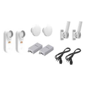 MIMOSA NETWORKS C5X-PTP-KIT1 – Kit de 2 radios C5X con 2 antenas de (12 dBi), rango de frecuencia extendida (4.9 a 6.4 GHz), incluye inyector POE, cable de alimentación y 2 FLEXIMOUNT-XL para alineación, distancia de hasta 3 km