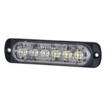 SIGNALPRO SP12RB – Luz Auxiliar LED / 12 LED / Rojo/Azul / Perfil Ultra Delgado 9 mm / 28 Patrones / SAE J595 Clase 1 / ECE R65 Clase 1