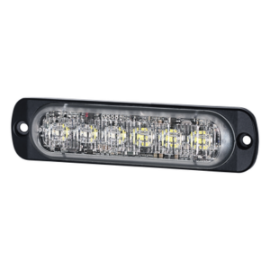 SIGNALPRO SP12RB – Luz Auxiliar LED / 12 LED / Rojo/Azul / Perfil Ultra Delgado 9 mm / 28 Patrones / SAE J595 Clase 1 / ECE R65 Clase 1