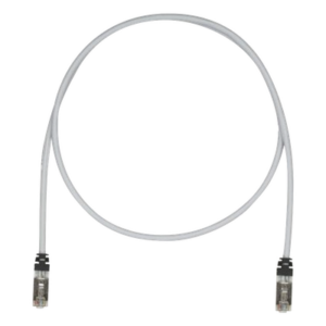 PANDUIT STP6X3MIG – Patch Cord / Cat6A / S/FTP Blindado / 26 AWG / 3 m (9.84 ft) / CM/LSZH / PoE++ / Gris