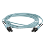 PANDUIT FZ2ERLNLNSNM020 – Jumper de Fibra Óptica / Multimodo OM4 50/125 / LC-LC Dúplex / OFNR Riser / 20 m (65.62 pies) / Color Aqua