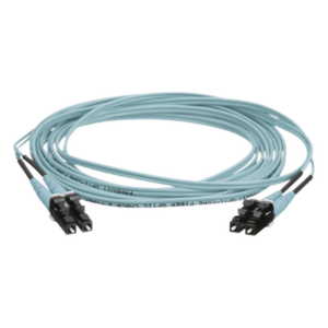 PANDUIT FZ2ERLNLNSNM020 – Jumper de Fibra Óptica / Multimodo OM4 50/125 / LC-LC Dúplex / OFNR Riser / 20 m (65.62 pies) / Color Aqua