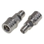 RF INDUSTRIES,LTD RQA-5405-LP – Adaptador RF en Línea / Conector QMA Macho a SMA Hembra / Rango 0-6 GHz / Impedancia 50 Ω / VSWR 1.25 Máximo / Aislante de Teflón